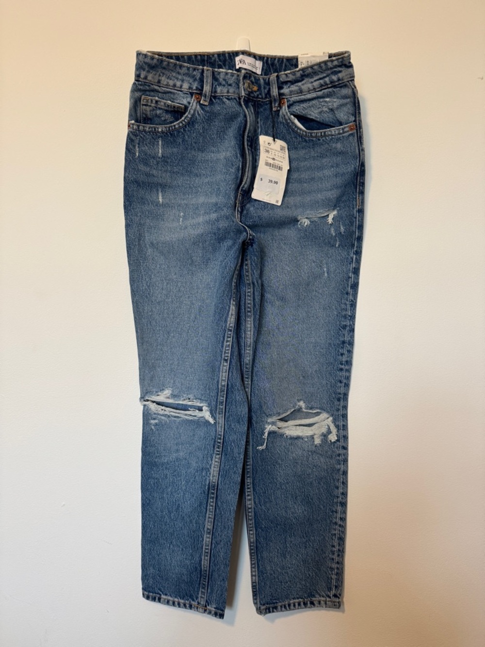 NWT Zara classic mom fit jeans